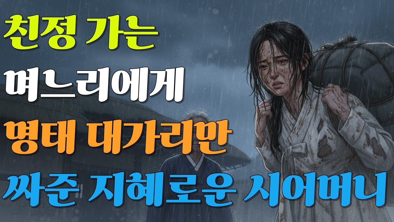 친정 가는 며느리에게 명태 대가리만 싸준 지혜로운 시어머니 | 야담 | 민담 | 설화 | 전설 | 조선야담 | 옛날이야기 | 오디오북 | 야담한뿌리
