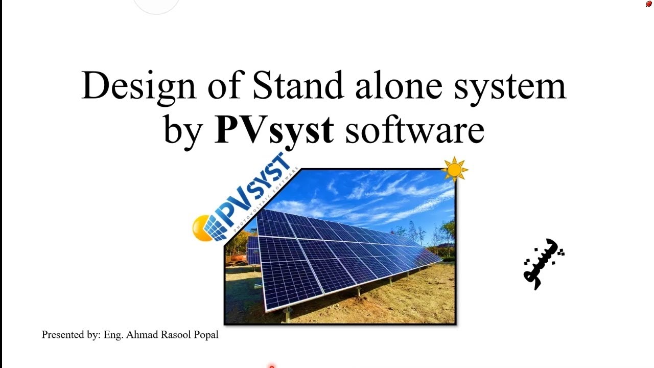 #PVsyst:Desing of stand alone pv system by pvsyst software in #pashto lanquage
