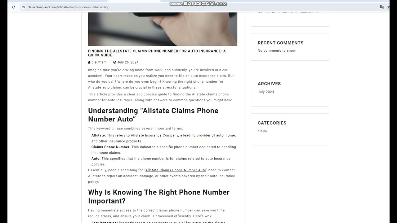 Finding the Allstate Claims Phone Number for Auto Insurance: A Quick Guide