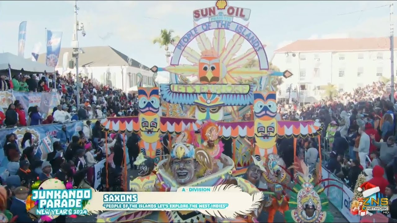 Saxons 2024 New Years Day Junkanoo Nassau Bahamas