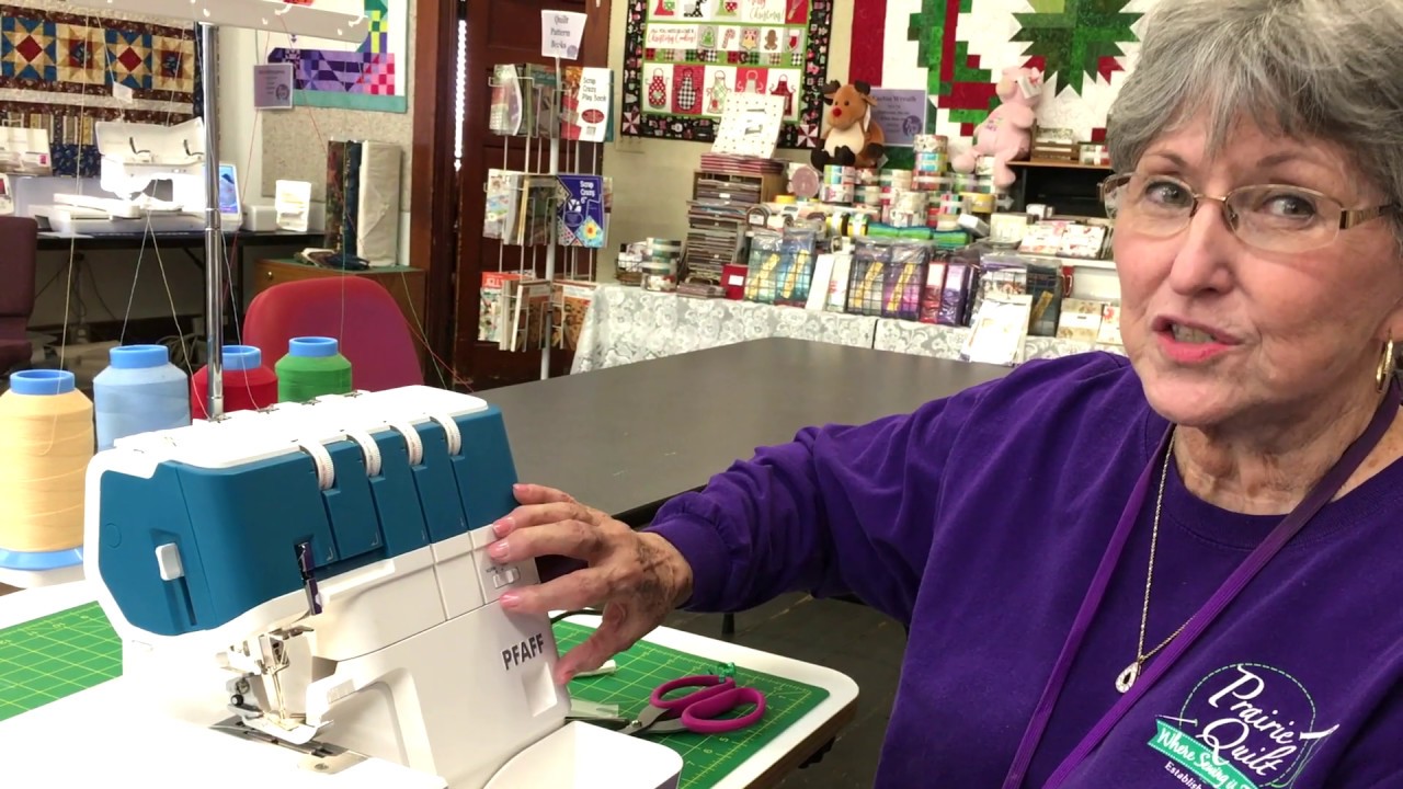 Threading the NEW PFAFF admire air 5000 serger!