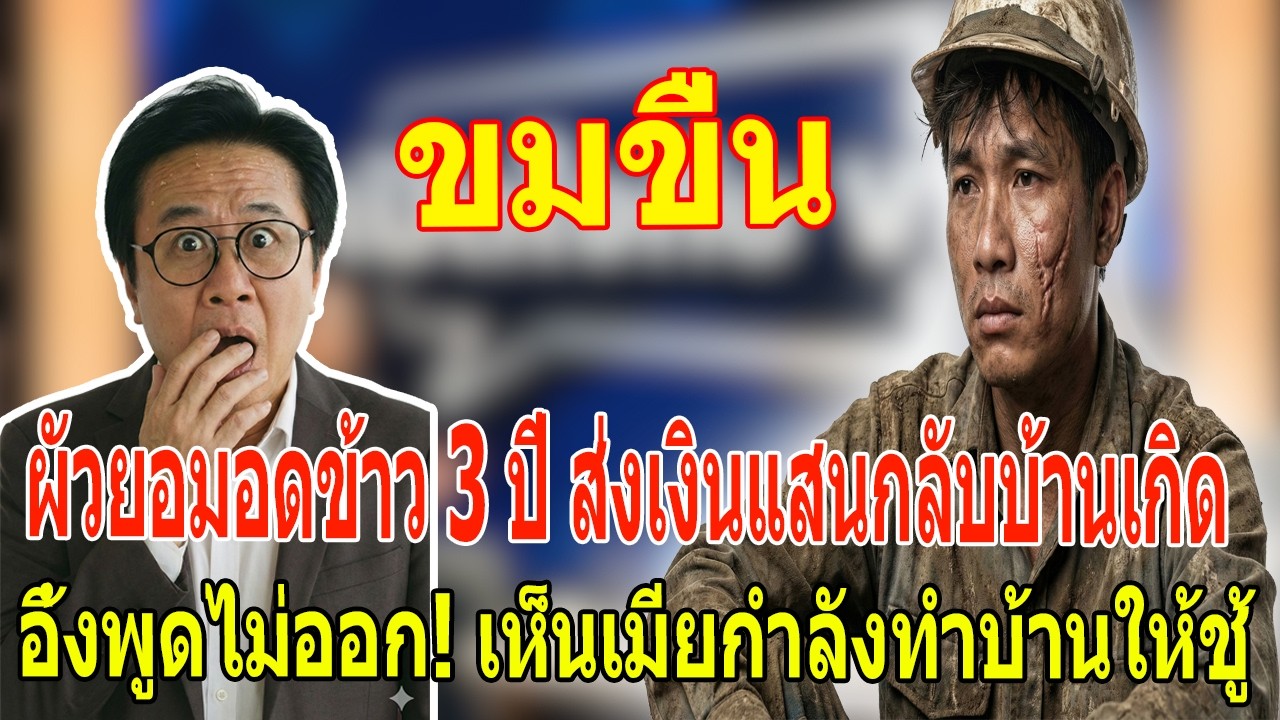 เรื่องเล่า กับ วีที:ผัวอดข้าว 3 ปีส่งเงินแสนกลับบ้าน ช็อกจนพูดไม่ออกเมื่อเห็นเมียกำลังซ่อมบ้านให้ชู้