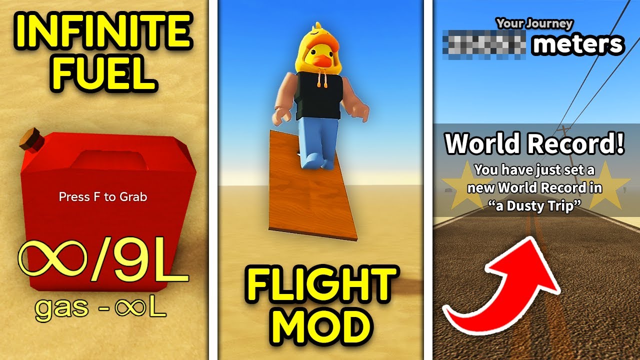I Used These INSANE Glitches in A Dusty Trip to Set a WORLD RECORD! (Roblox)