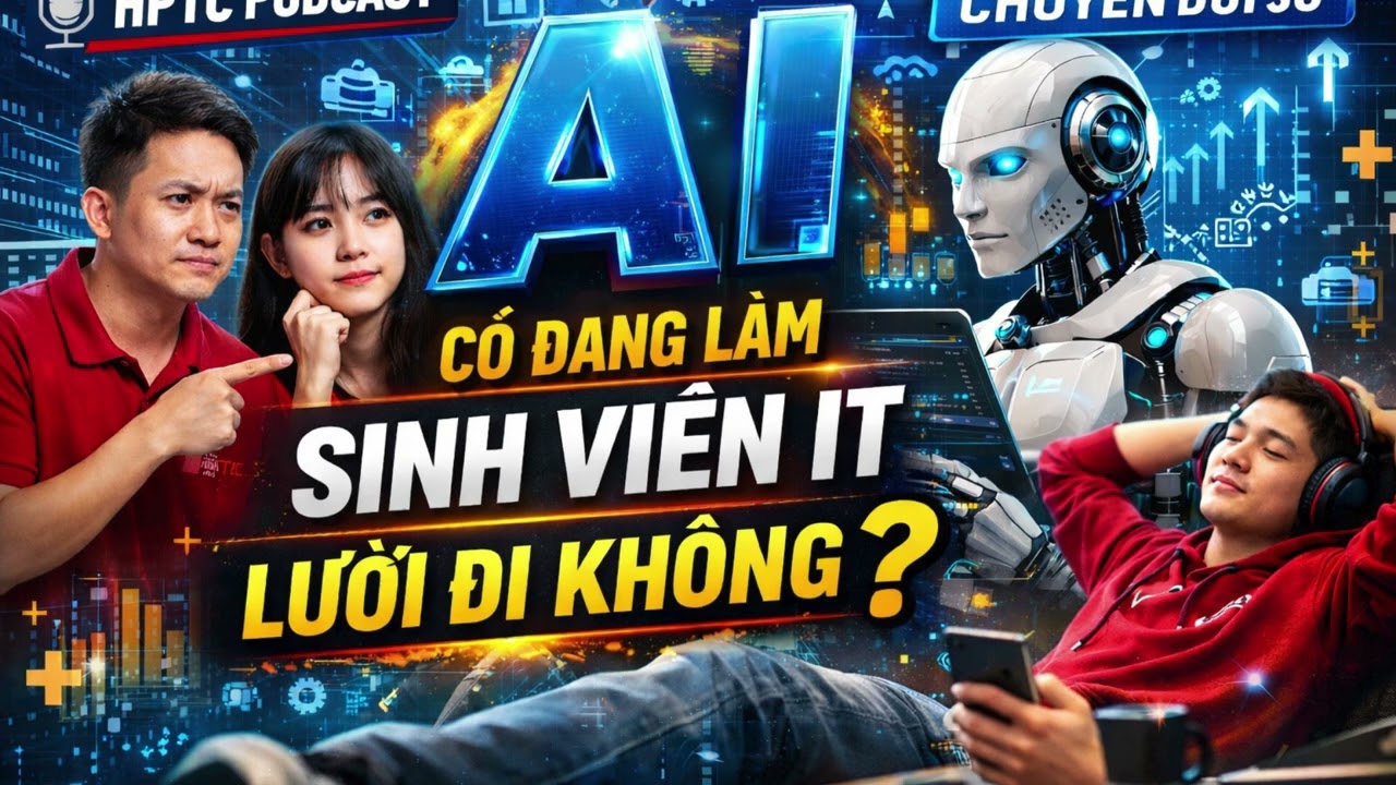 Sinh viên IT thời đại AI: Giỏi hơn hay lười đi? | HPTC Podcast