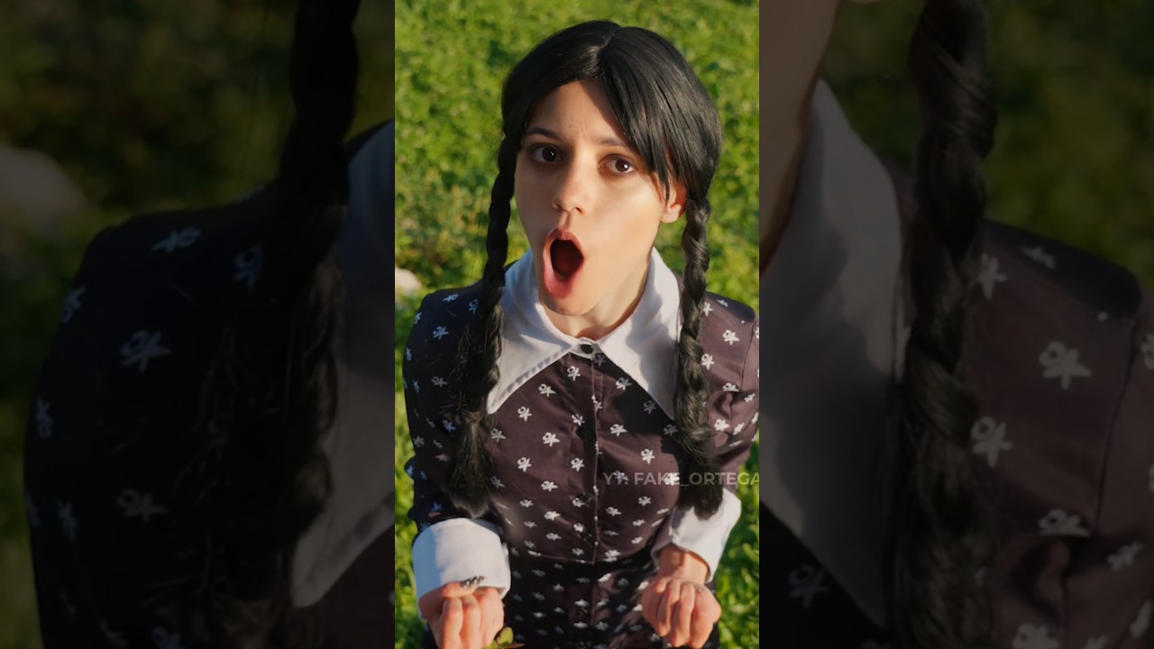 Do you know who to send this to😏 #jennaortega #fakeortega #wednesday #enid #shorts #netflix