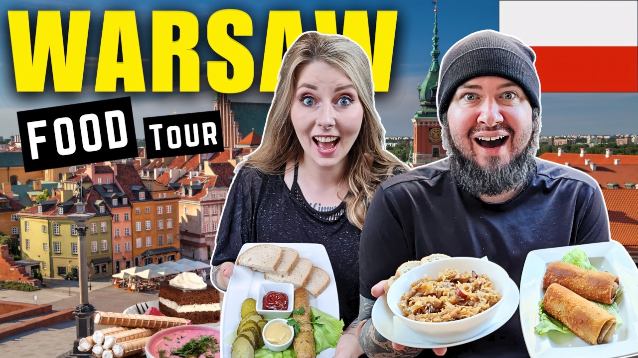 Traditional POLISH FOOD TOUR in WARSAW, POLAND! 🇵🇱 - (Polish Soups, Desserts & MORE)