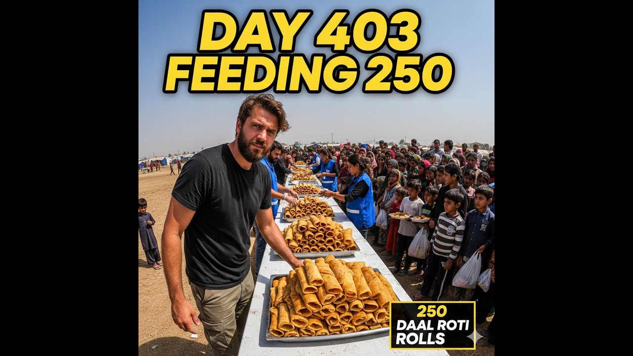 Cooking 100 daal roti rolls for the homeless (Day 403 Ride-along)