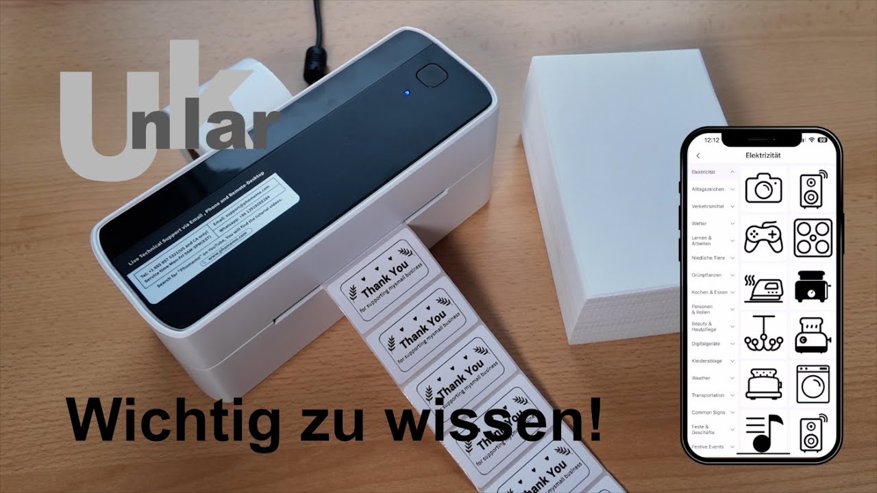Wichtig zu wissen beim Phomemo PM 241 Etikettendrucker
