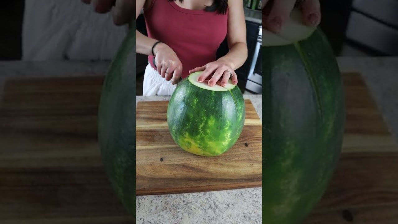 How to Cut Watermelon into Triangles - Homebody Eats