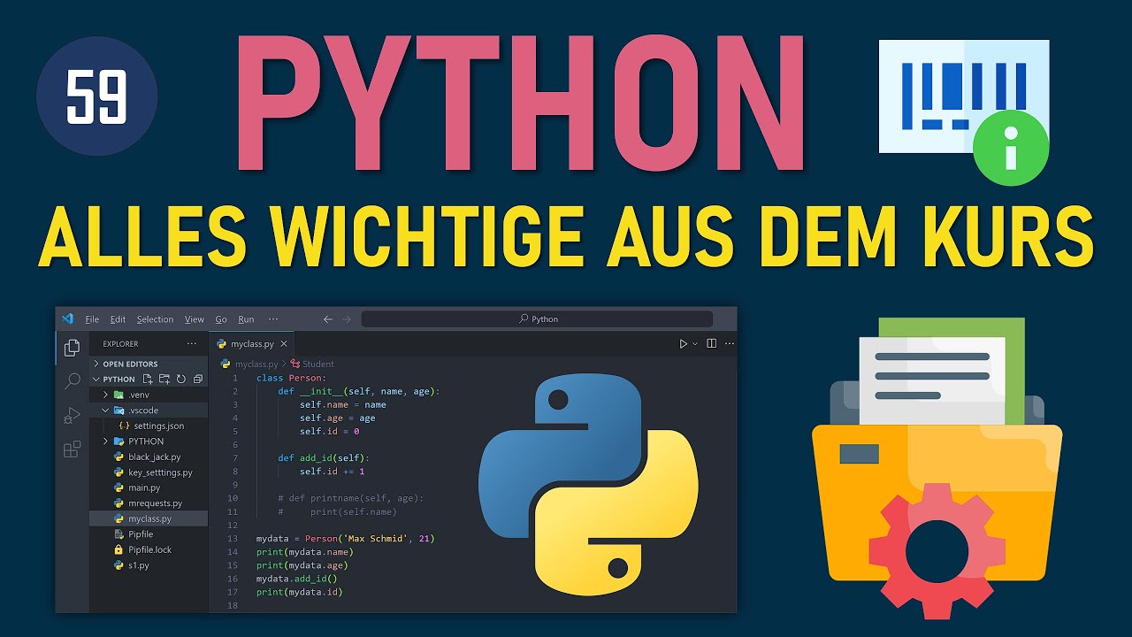 🎯 Python für Anfänger: Python-Grundkurs Alles von Variablen bis Module in einem Video!