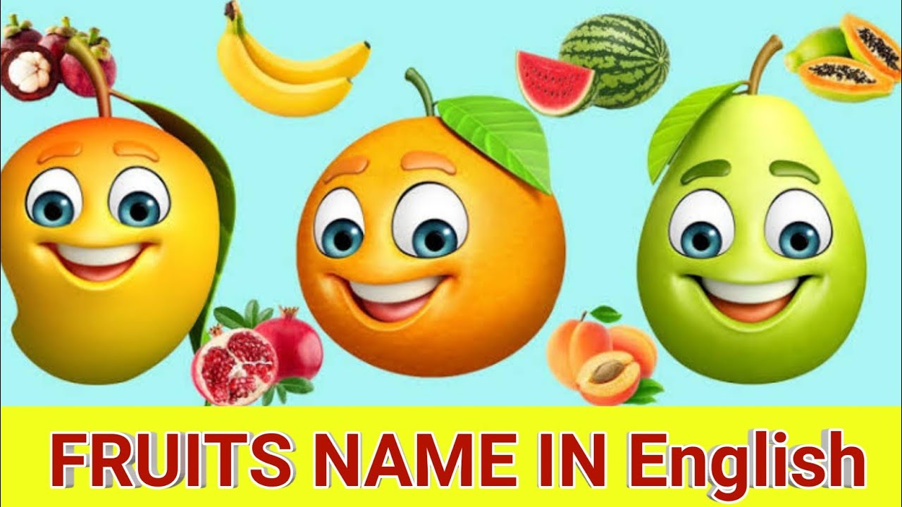 Fruits name | five fruits name | fruits name hindi and english with pdf