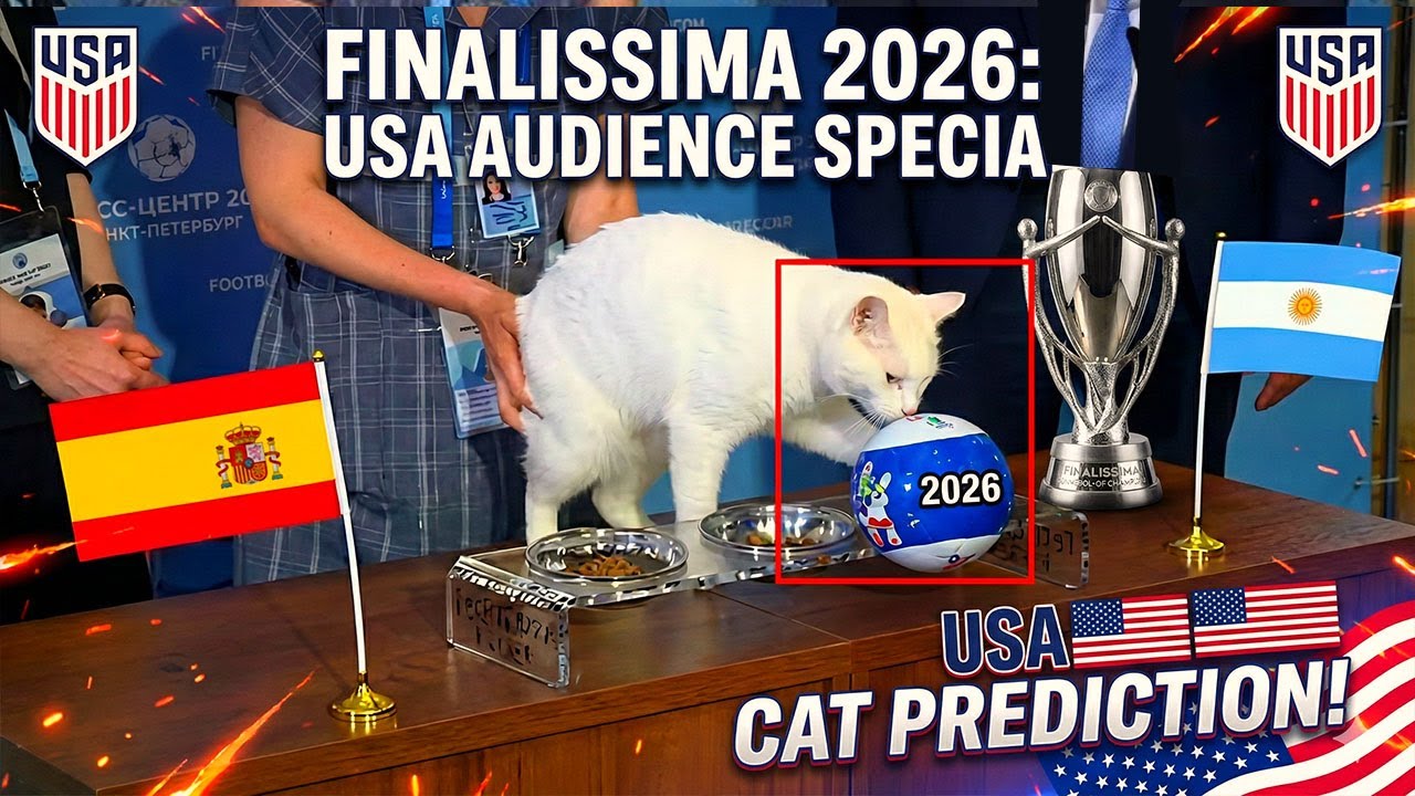 😱 Psychic Cat Predicts Finalissima 2026 Winner  Argentina vs Spain