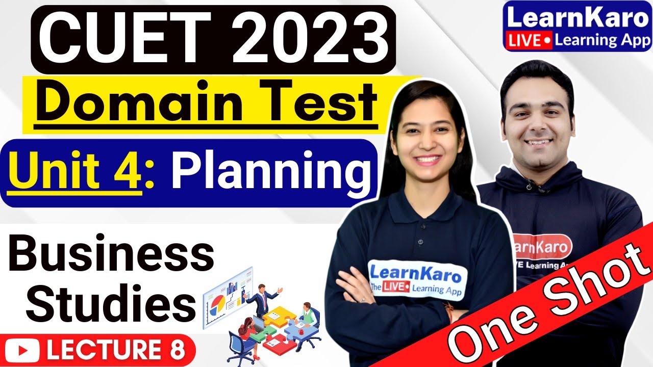 CUET 2023 | Domain Test | Business Studies | Planning