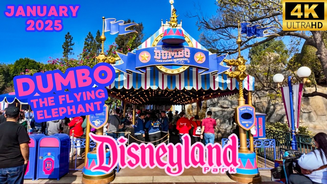 Disneyland Dumbo the Flying Elephant FULL RIDE POV January 2025 [4K POV]