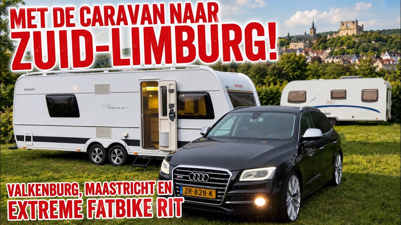 Met de caravan naar Valkenburg.