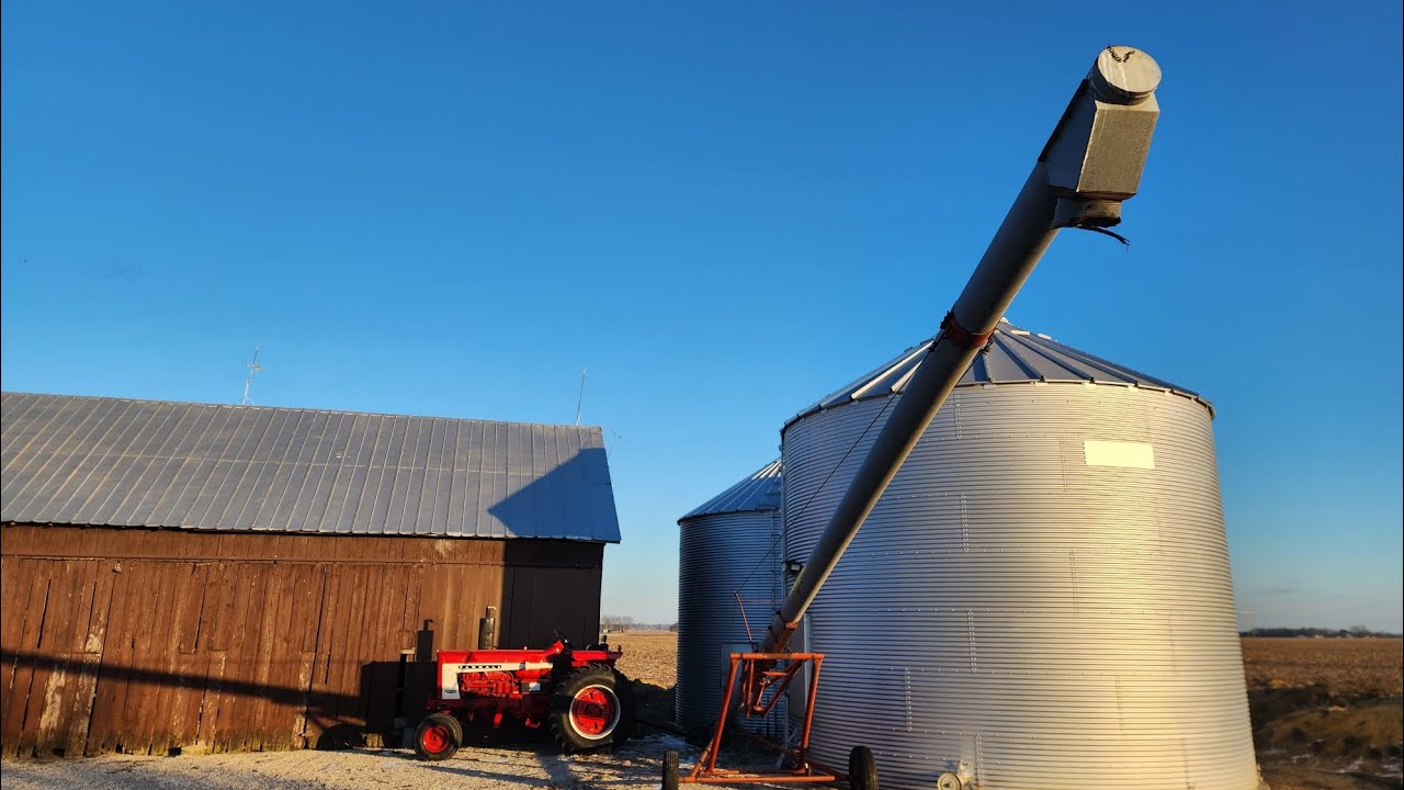 Preparing to Unload the Grain Bin (Poor Farmer Style)