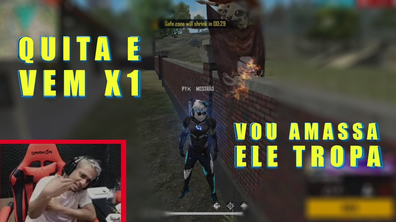EL GATO FICA PUTO COM ALEATÓRIO E CHAMA ELE PRO X1- FREE FIRE