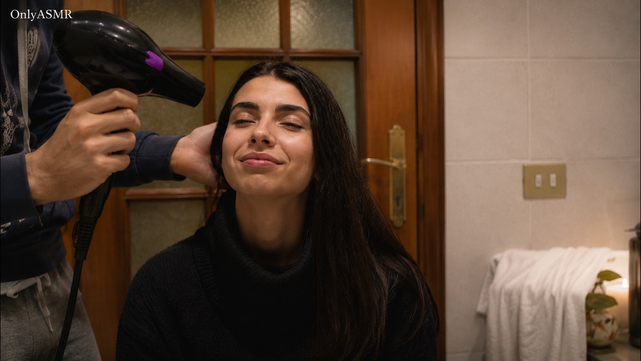 Sleep with this Hair Dryer Sound | White Noise Bathroom 💤💓
