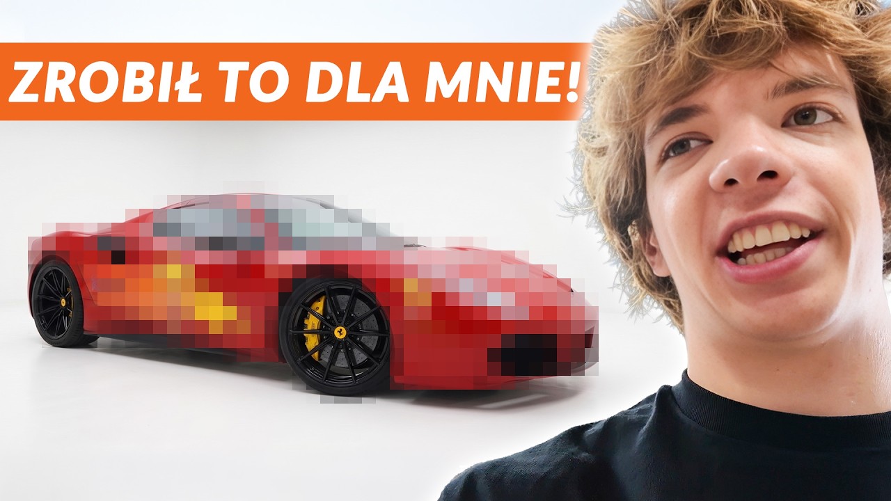 Buduje auta dla gwiazd YouTube. Zrobił Ferrari w moich barwach!