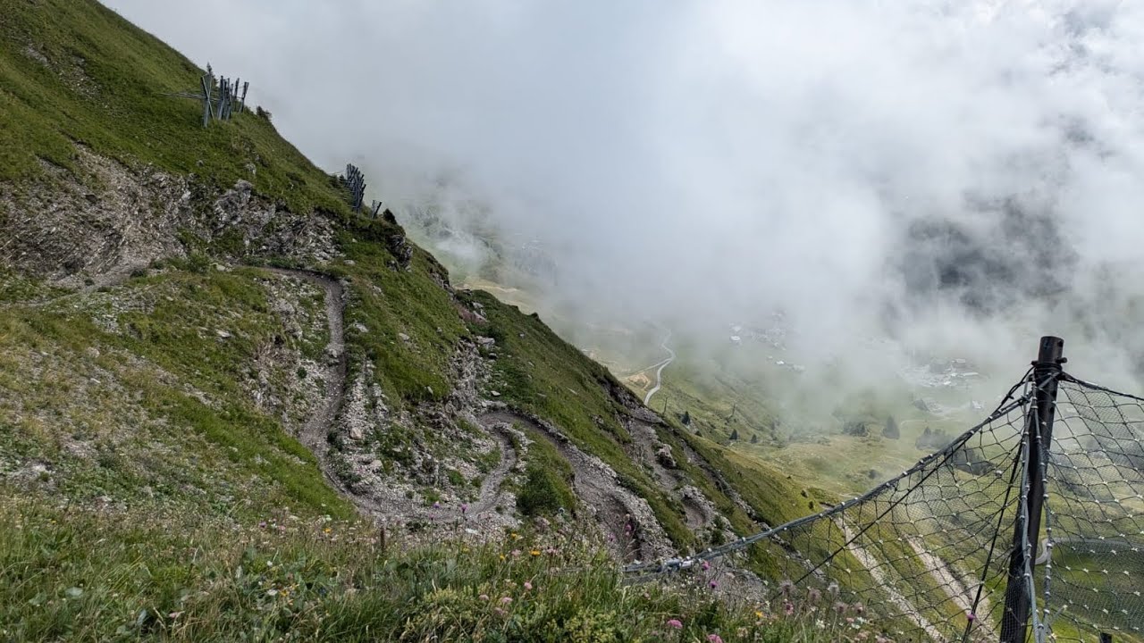 Swiss national - champery beautiful descent