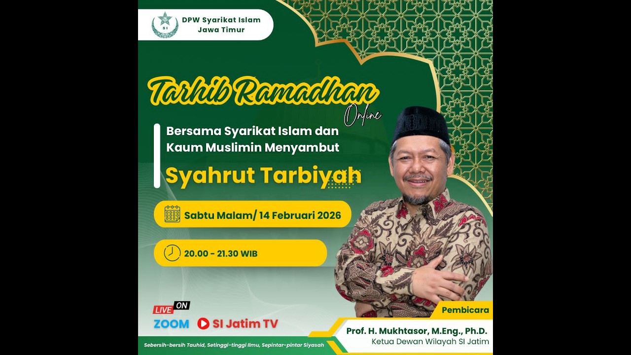 Tarhib Ramadhan: Syahrut Tarbiyah
