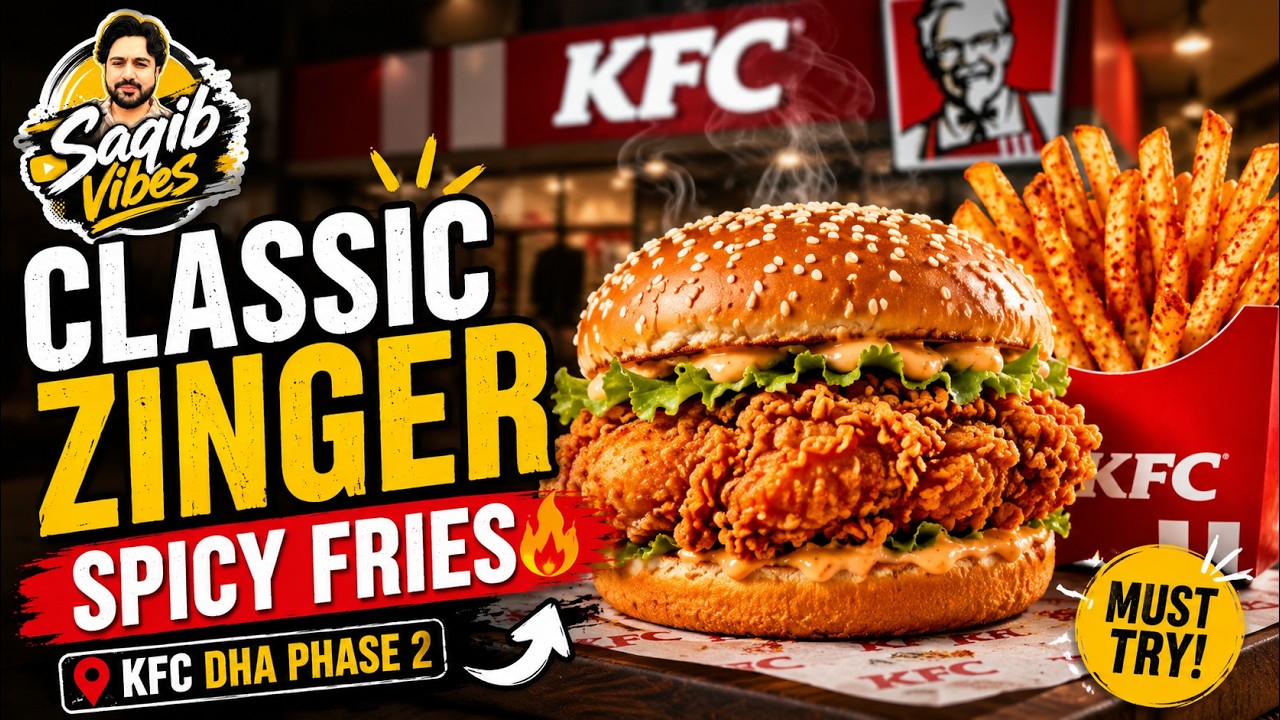 KFC DHA PHASE 2 - CLASSIC ZINGER SPICY FRIES - SAQIB NASIM DISCOVERY