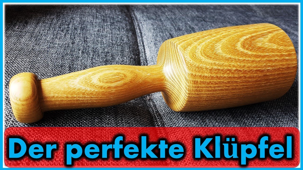 Drechseln für Anfänger | Holzhammer (Klüpfel) selber drechseln aus härtestem Holz Europas