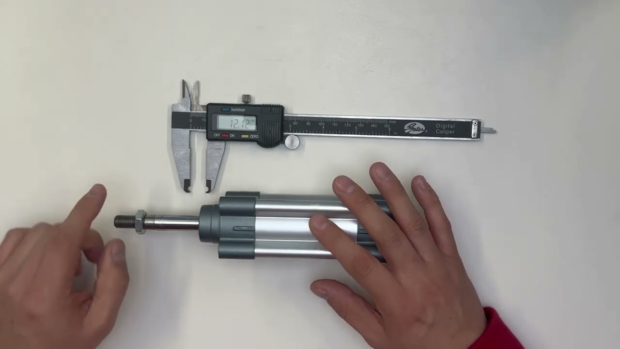 Cómo medir un actuador neumático
