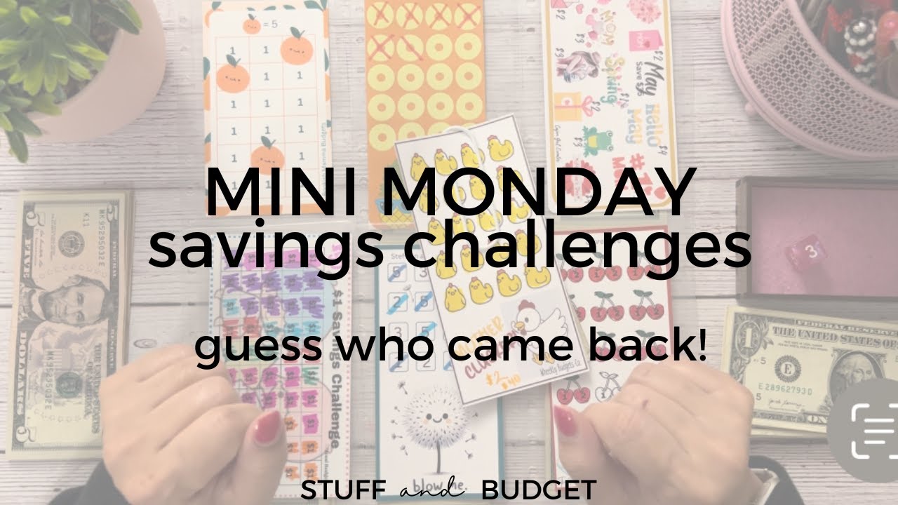 Mini Monday Savings Challenges **SPICY version** | New Minis | Guess Who Came Back!! 😳