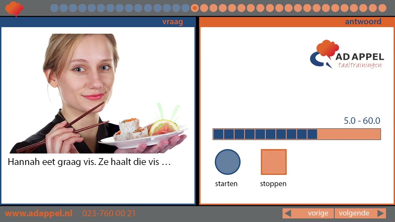 Aanvulzinnen serie 10 - Spreekvaardigheid A1