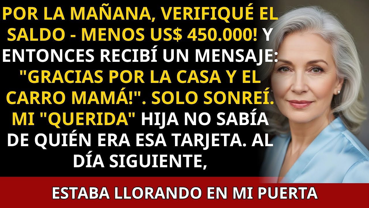 Por La Mañana, Verifiqué Mi Saldo, Menos $450.000! Y Entonces Recibí Un Mensaje 'Gracias Por La Casa