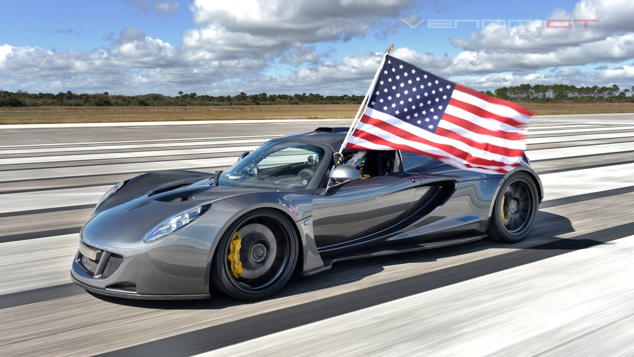 Самая быстрая в мире: 270,49 миль/ч Hennessey Venom GT