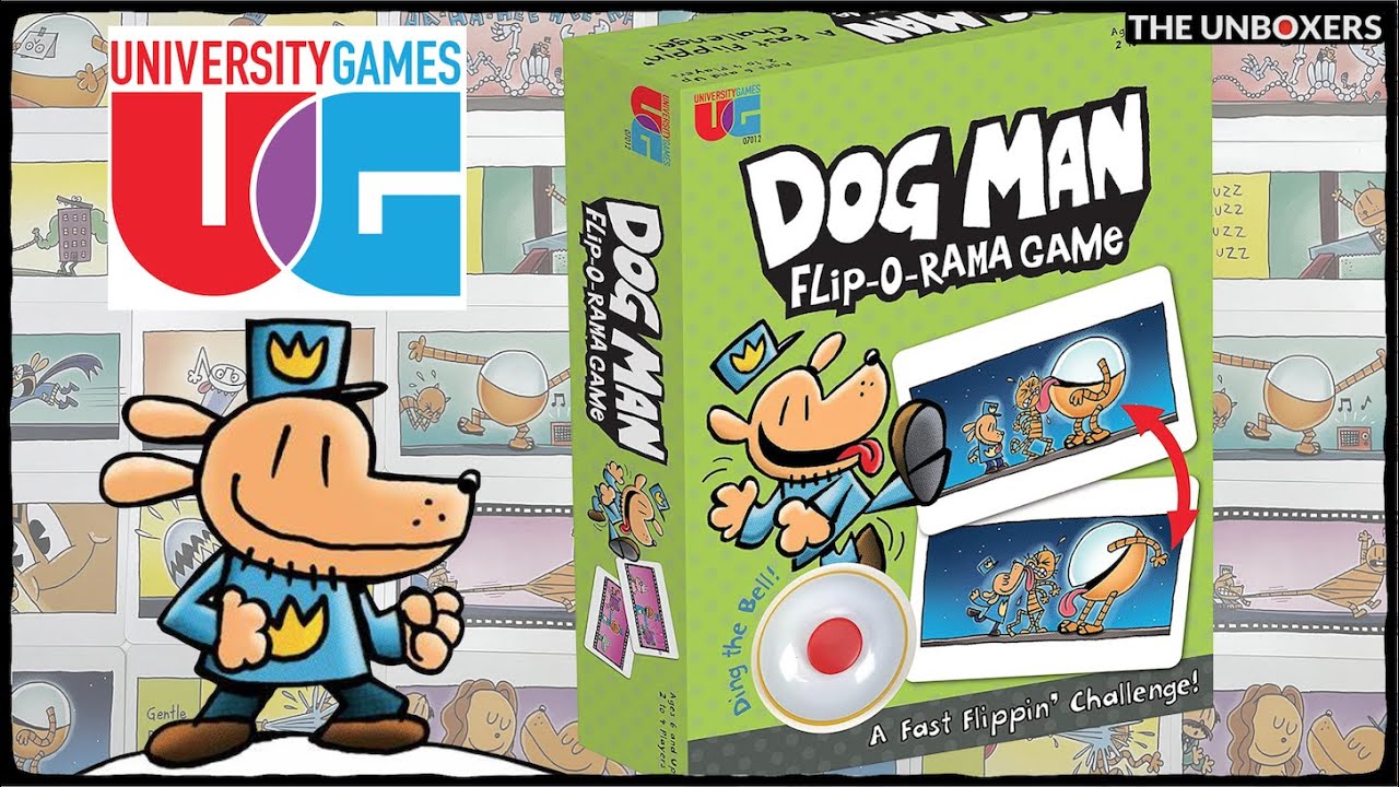 Dog Man Flip-O-Rama Game by University Games