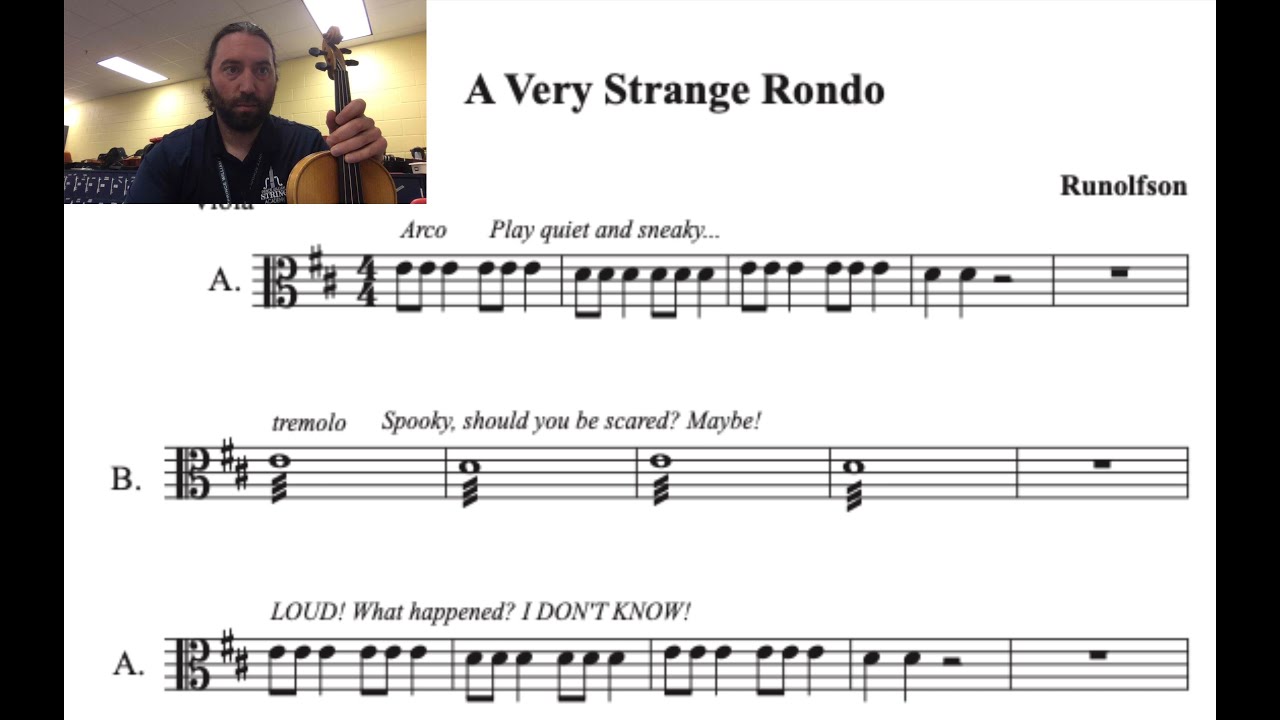 A Very Strange Rondo for Viola
