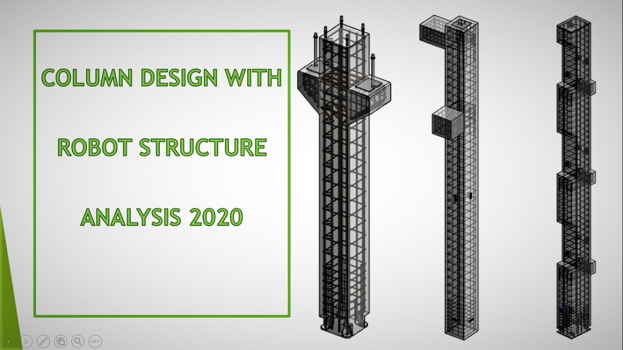 How to Analysis and designing column in robot structural analysis | concrete column design | REVIT3D