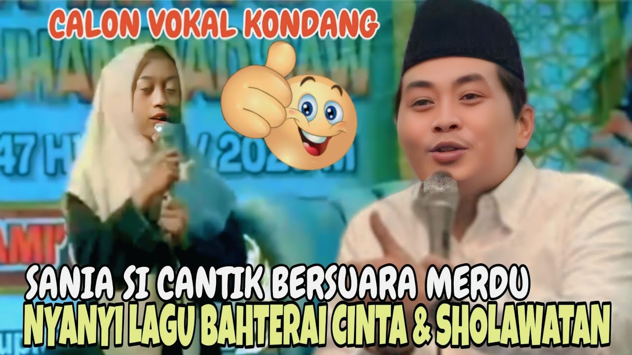 SANIA SI CANTIK BERSUARA MERDU CALON VOKAL KONDANG NYANYI & SHOLAWATAN 