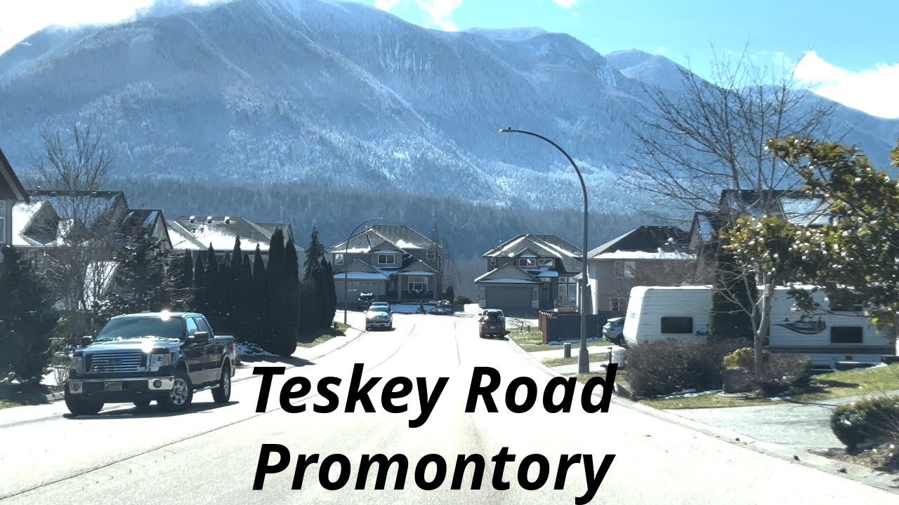 Driving on Teskey Road Promontory, Uplands, Chilliwack BC