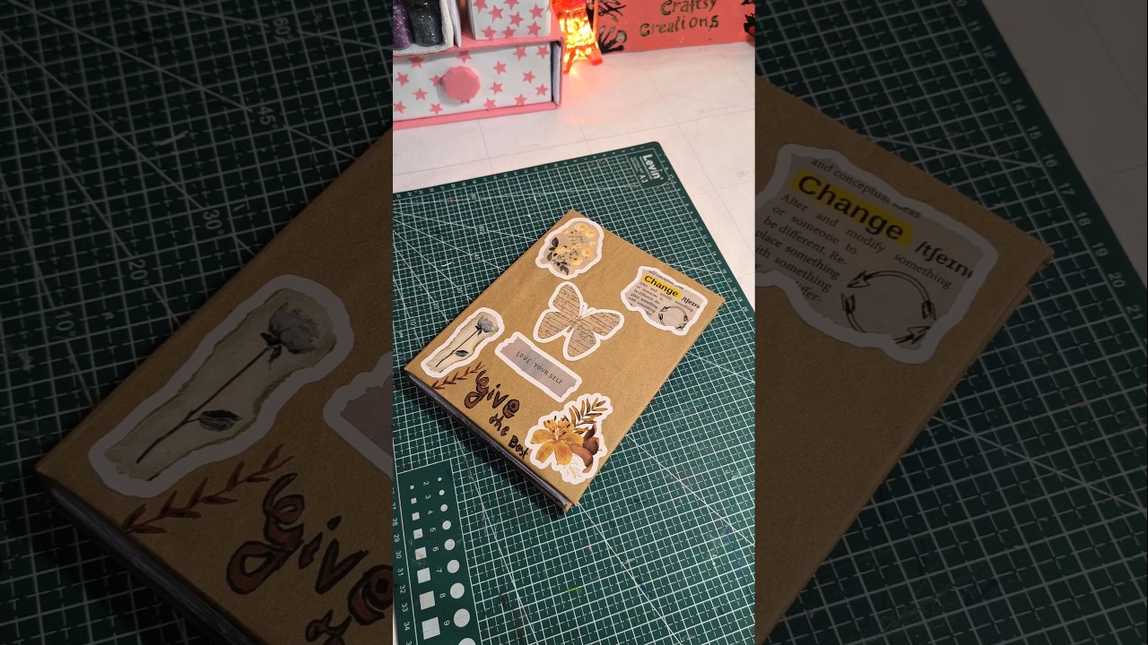 ✨ DIY Vintage Aesthetic Diary | Handmade Diary Ideas 📔🕰️