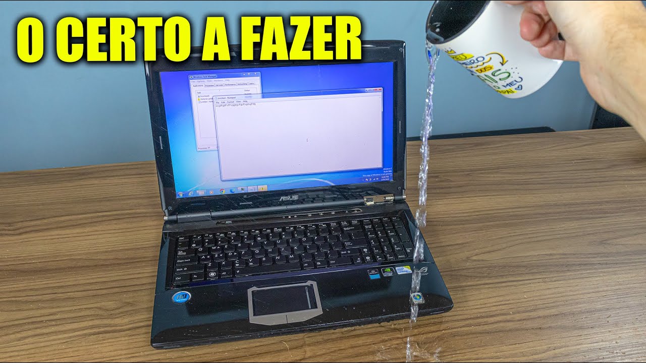 NOTEBOOK MOLHOU? O QUE FAZER IMEDIATAMENTE PRA NÃO ESTRAGAR!