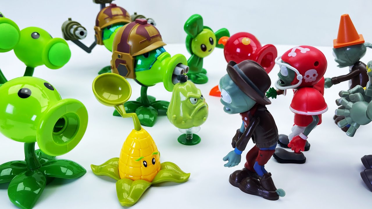 PLANTS VS ZOMBIES:THE ULTIMATE SHOWDOWN WITH SUPER ZOMBIES.ASMR | Toy Review