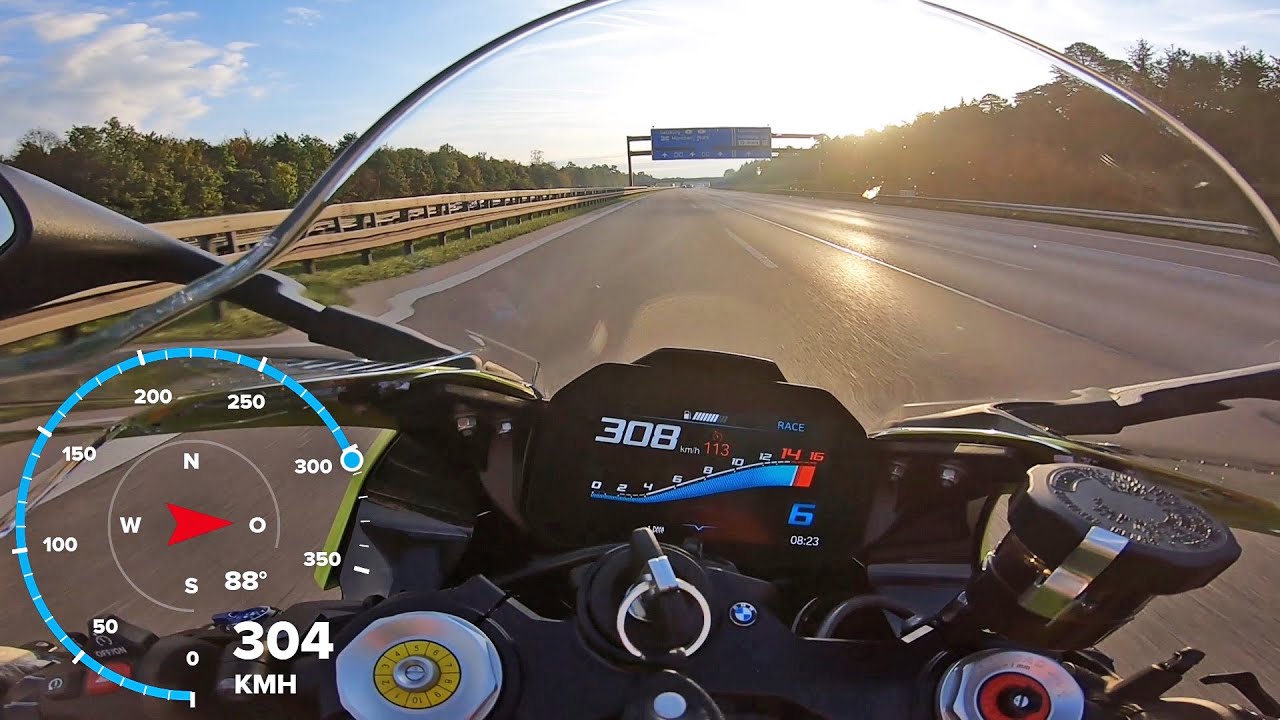 BMW M1000RR GPS Topspeed