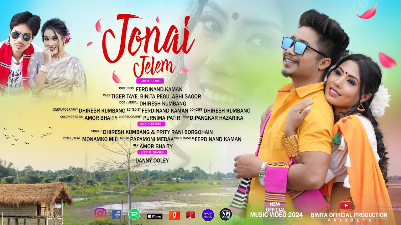 JONAI JELEM NEW OFFICIAL MUSIC VIDEO BINITA PEGU&TIGER TAYE,DHIRESH&PRITY RANI 2024