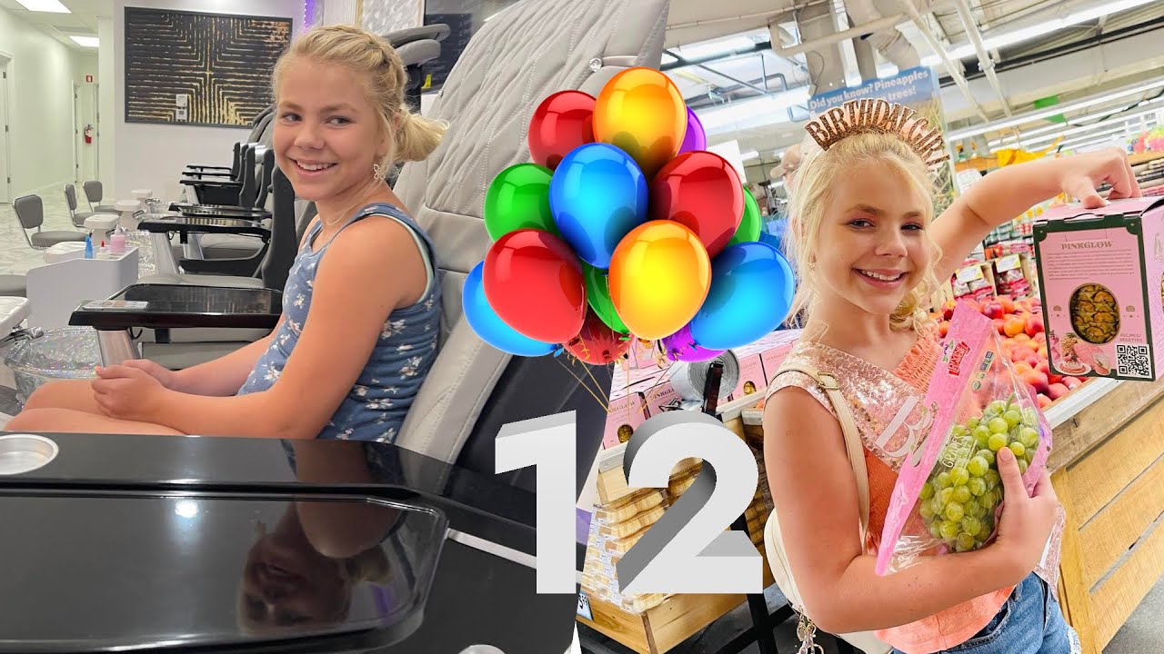 Cadie Turns 12 And Goes To The SPA, Shopping, Sings National Anthem, And Finds A Pink Pineapple!!!!!