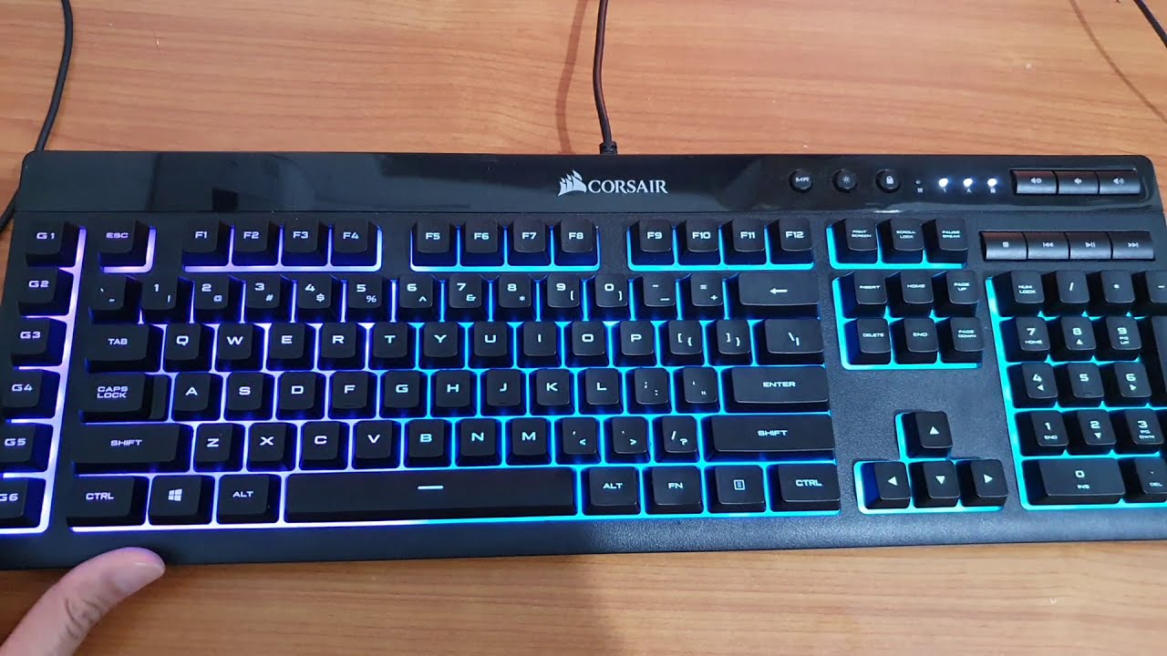 Как изменить цвет подсветки на клавиатуре Corsair K55