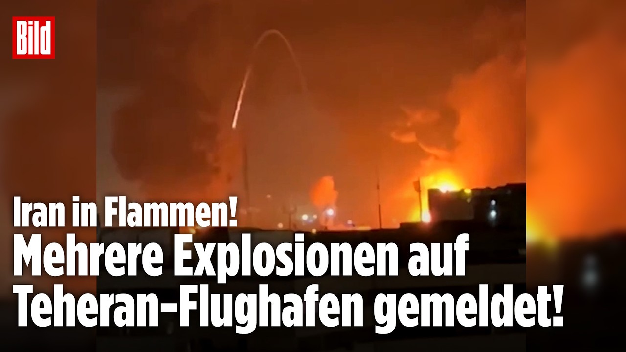 IRAN-KRIEG: Heftige Explosionen! Teherans Flughafen in Flammen! „Wir werden nicht nachlassen!“