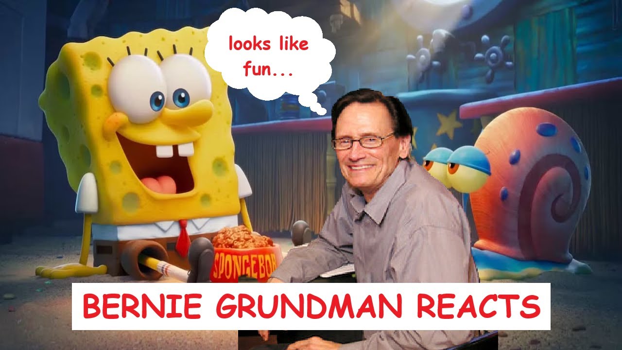 Bernie Grundman REACTS to The SpongeBob Movie: Search For SquarePants Official Teaser