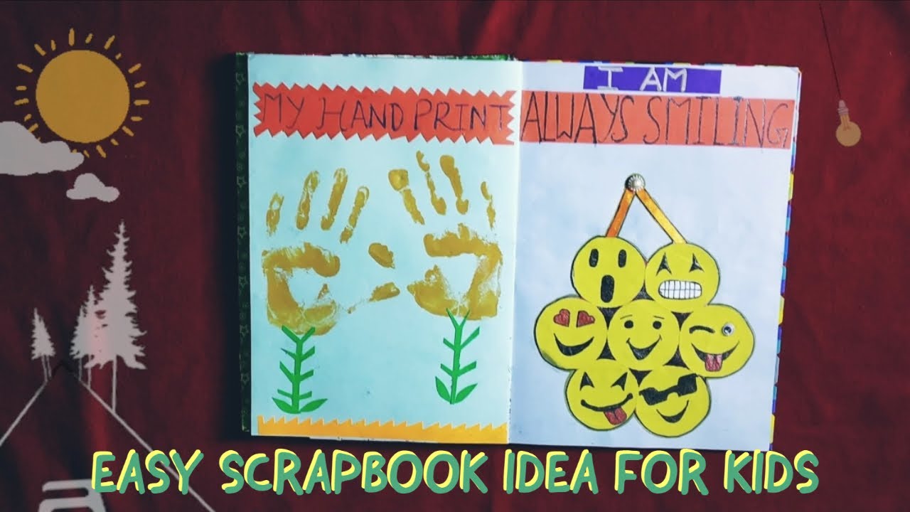 SCRAPBOOK IDEA | ALL ABOUT ME BOOK | EVS ACTIVITY FOR KIDS | PROJECT ON MYSELF FOR KIDS