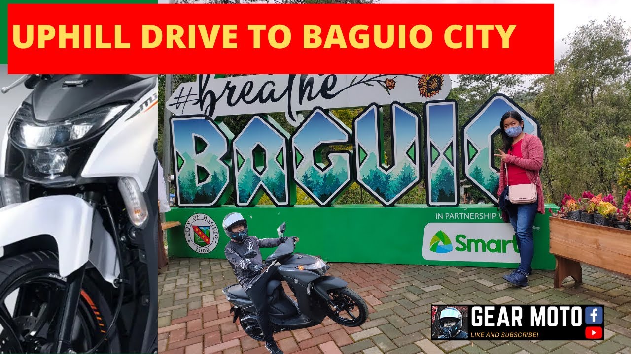 FIRST TIME SA BAGUIO NI BLACKY | MIO GEAR S | UPHILL RIDE