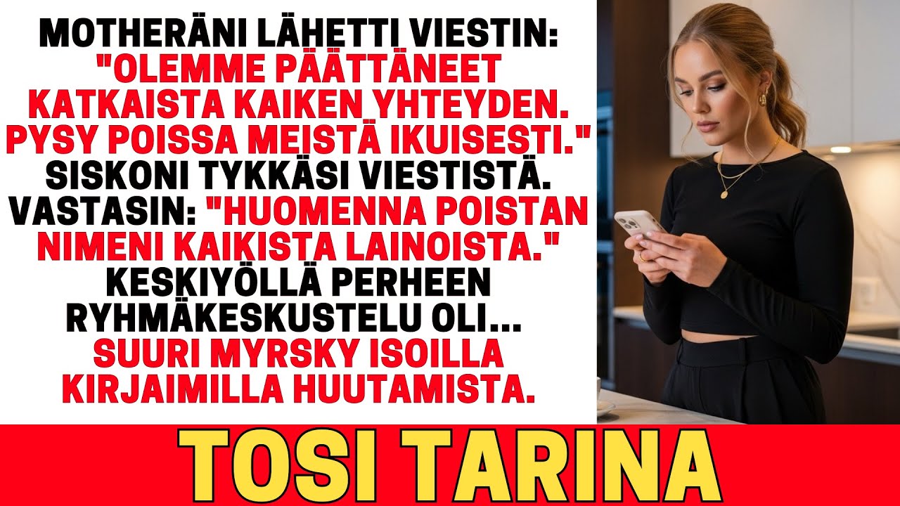 ÄITINI LÄHETTI VIESTIN PERHEEN RYHMÄKESKUSTELUUN: 