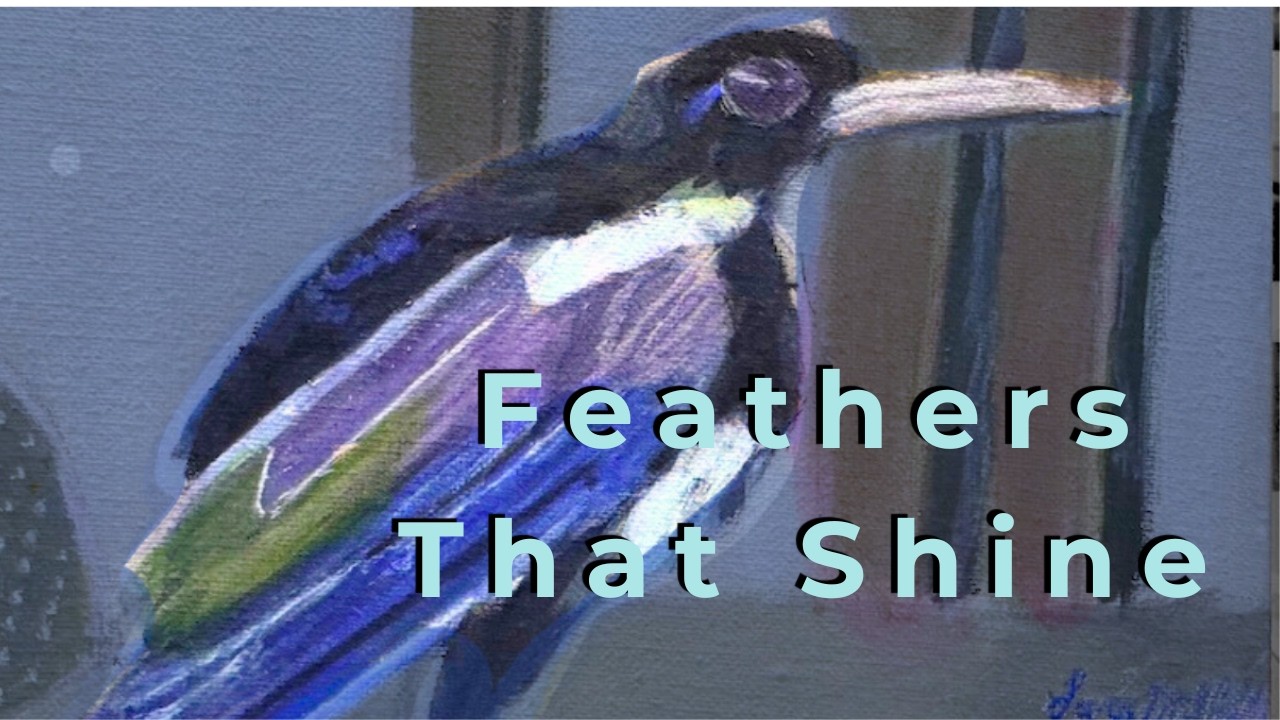 How To Paint Iridescent Feathers In Acrylics